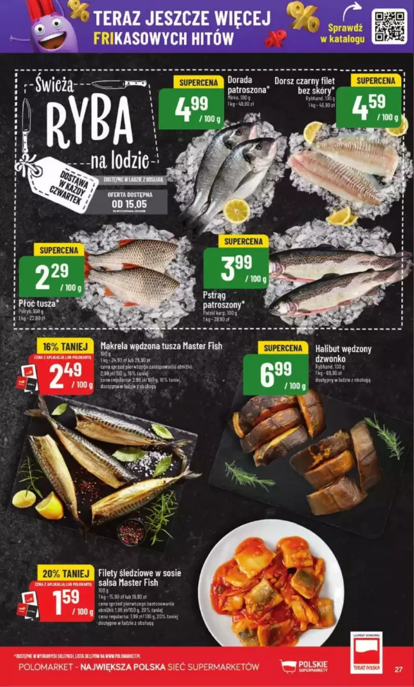 Gazetka promocyjna PoloMarket - ważna 14.05 do 20.05.2025 - strona 20 - produkty: Halibut, Pstrąg, Sos, Tusz