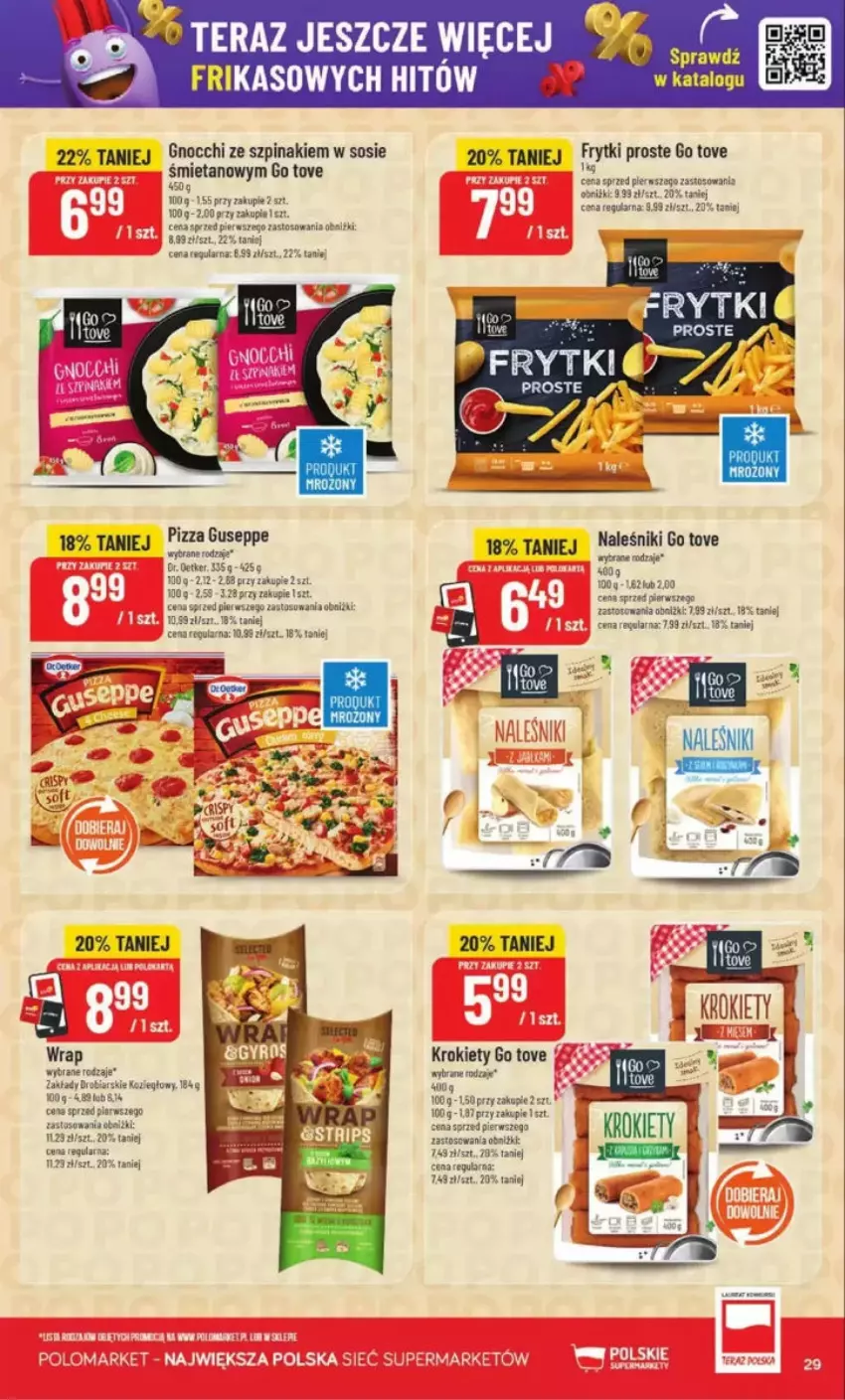Gazetka promocyjna PoloMarket - ważna 14.05 do 20.05.2025 - strona 22 - produkty: Fa, Frytki, Krokiety, Naleśniki, Sos, Szpinak, Tera
