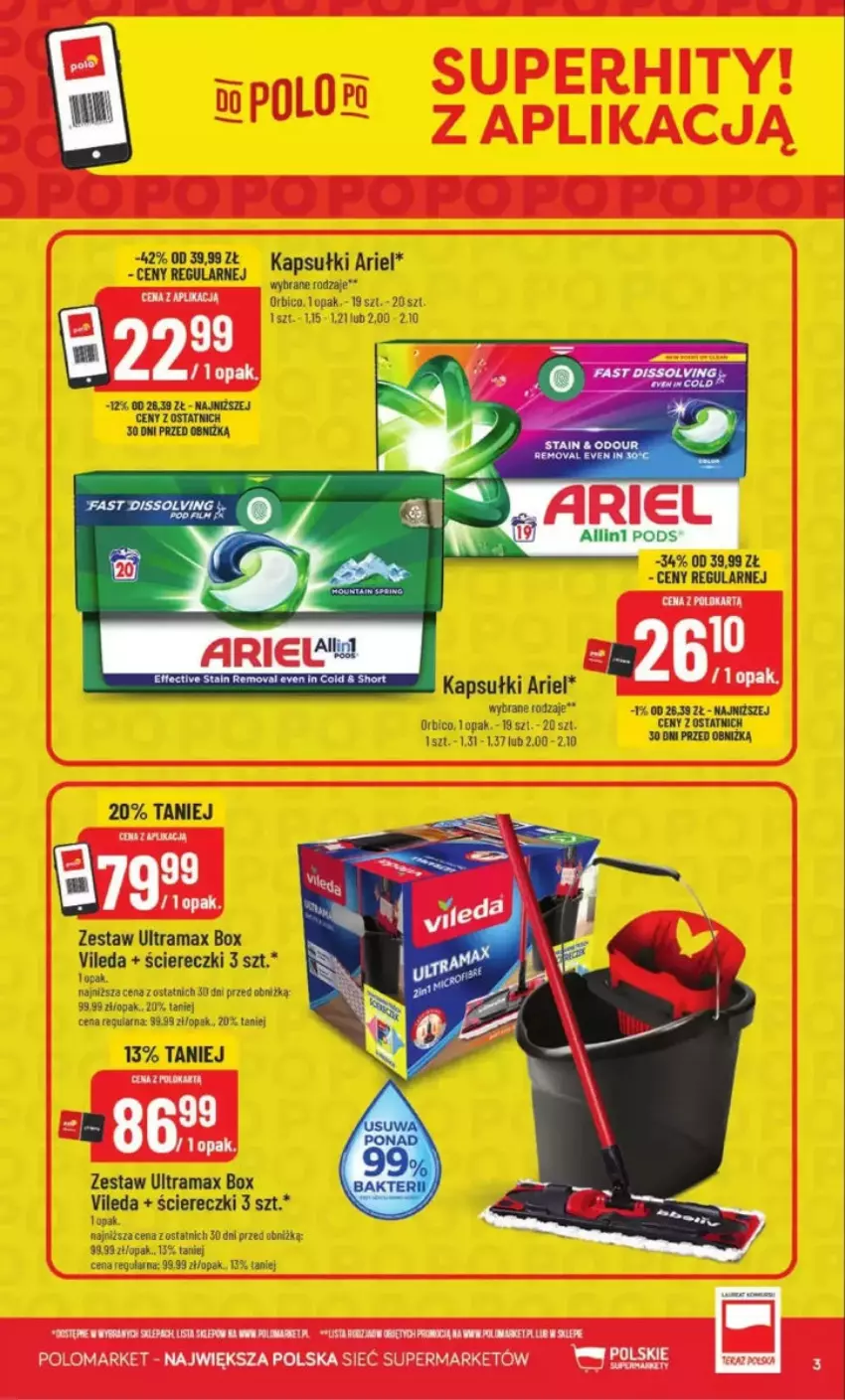 Gazetka promocyjna PoloMarket - ważna 14.05 do 20.05.2025 - strona 23 - produkty: Ariel, BIC, Fa, Gry, Rama, Vileda