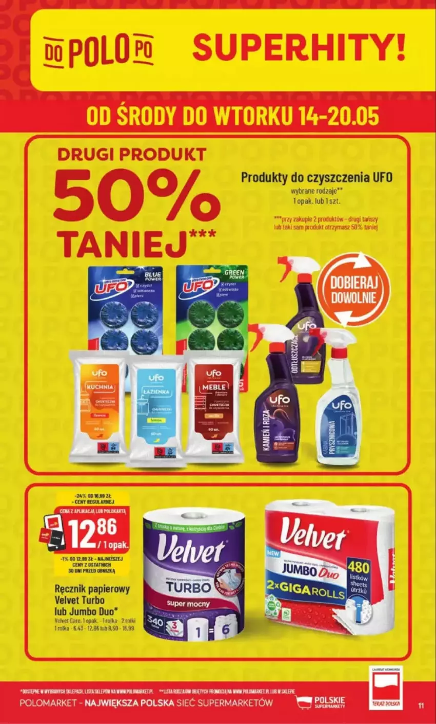 Gazetka promocyjna PoloMarket - ważna 14.05 do 20.05.2025 - strona 3 - produkty: Papier, Ręcznik, Veet, Velvet