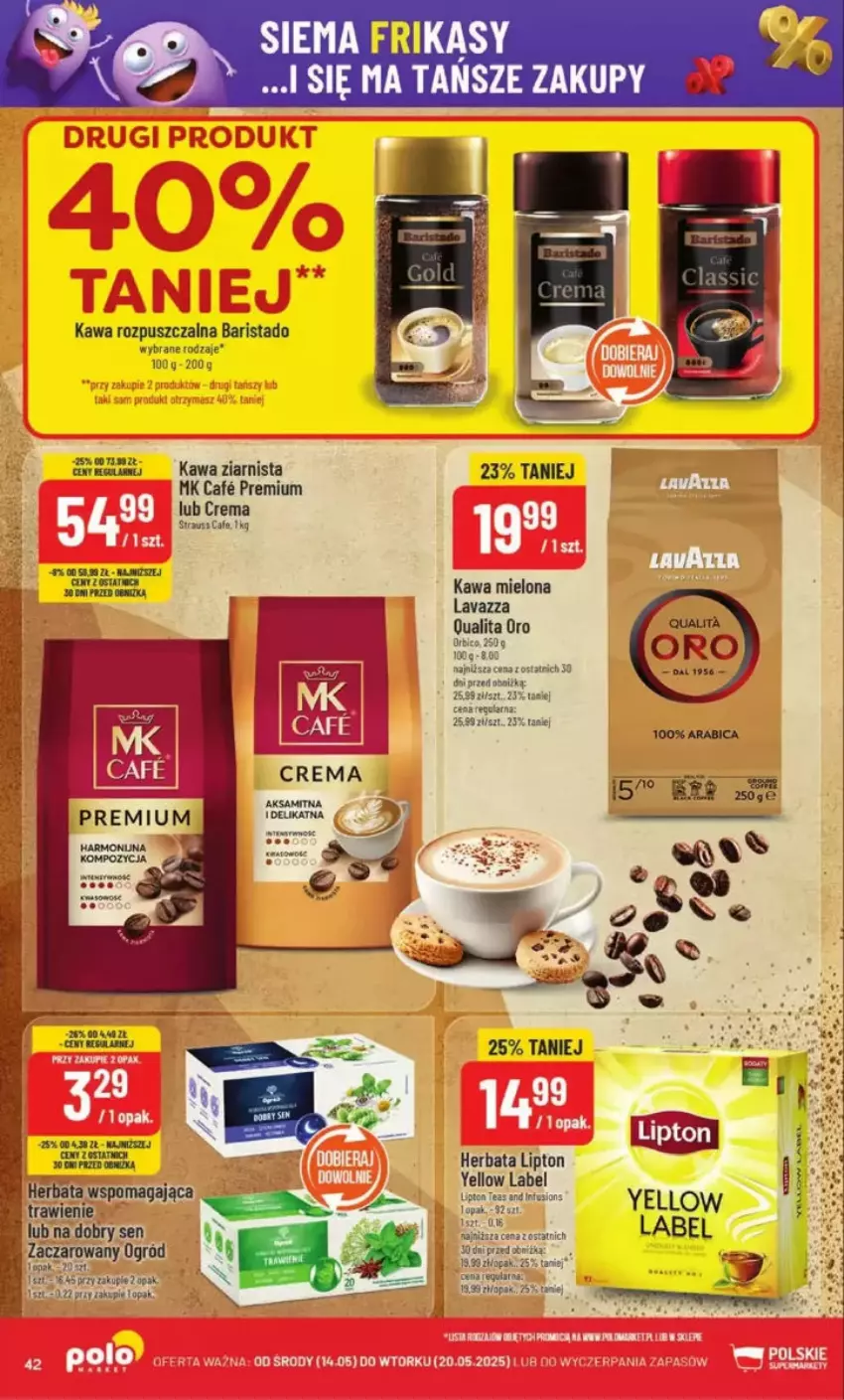 Gazetka promocyjna PoloMarket - ważna 14.05 do 20.05.2025 - strona 37 - produkty: Herbata, Kawa, Kawa mielona, Kawa rozpuszczalna, Kawa ziarnista, Lavazza, Lipton, Ogród