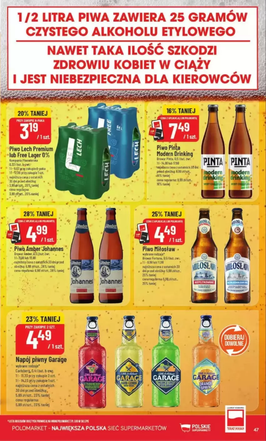 Gazetka promocyjna PoloMarket - ważna 14.05 do 20.05.2025 - strona 42 - produkty: Fa, Fortuna, Gra, Lech Premium, LG, Napój, Piec, Piwa, Piwo