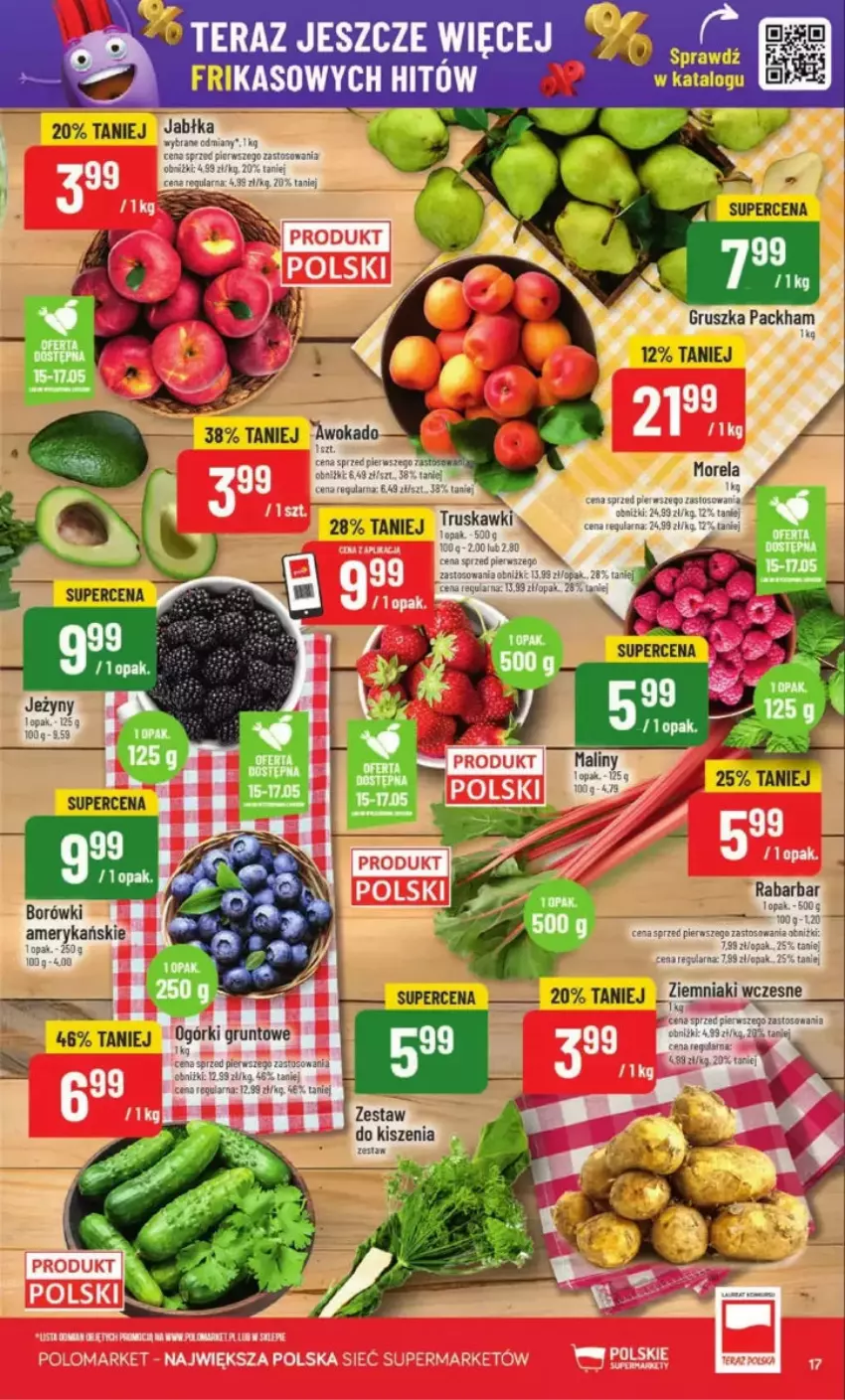 Gazetka promocyjna PoloMarket - ważna 14.05 do 20.05.2025 - strona 9 - produkty: Grunt, Maliny, Morela, Tera, Truskawki