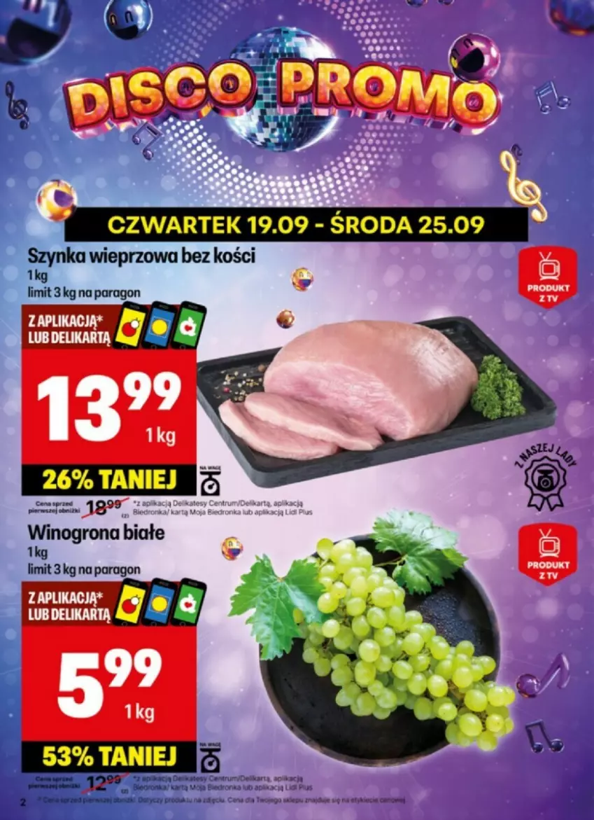 Gazetka promocyjna Delikatesy Centrum - ważna 23.09 do 29.09.2024 - strona 12 - produkty: Szynka, Szynka wieprzowa