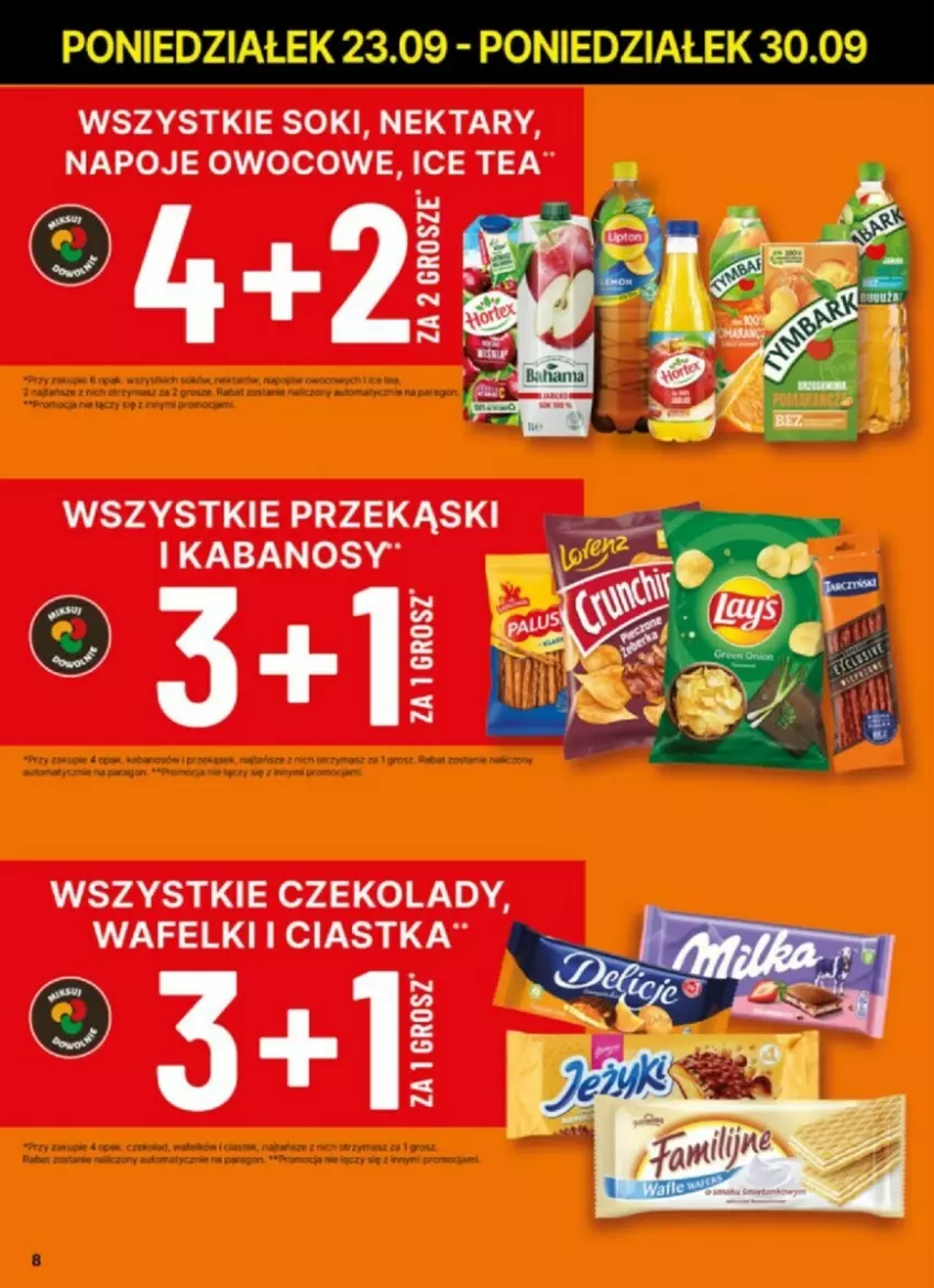 Gazetka promocyjna Delikatesy Centrum - ważna 23.09 do 29.09.2024 - strona 41 - produkty: Ciastka, Ice tea, LG, Napoje, Nektar, Sok