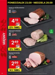 Gazetka promocyjna Delikatesy Centrum - Gazetka - ważna od 29.09 do 29.09.2024 - strona 15 - produkty: Szynka farmerska, Szynka, Fa