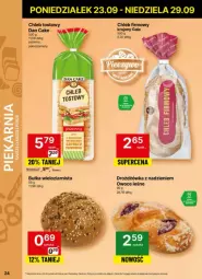 Gazetka promocyjna Delikatesy Centrum - Gazetka - ważna od 29.09 do 29.09.2024 - strona 17 - produkty: Chleb tostowy, Dan Cake, Owoce, Chleb, Gala, Bułka