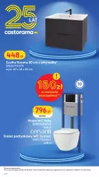 Gazetka promocyjna Castorama - Gazetka Castorama - Gazetka - ważna od 06.03 do 06.03.2022 - strona 6 - produkty: Rama, Kabina półokrągła, Szafka, Brodzik, Astor, Miska