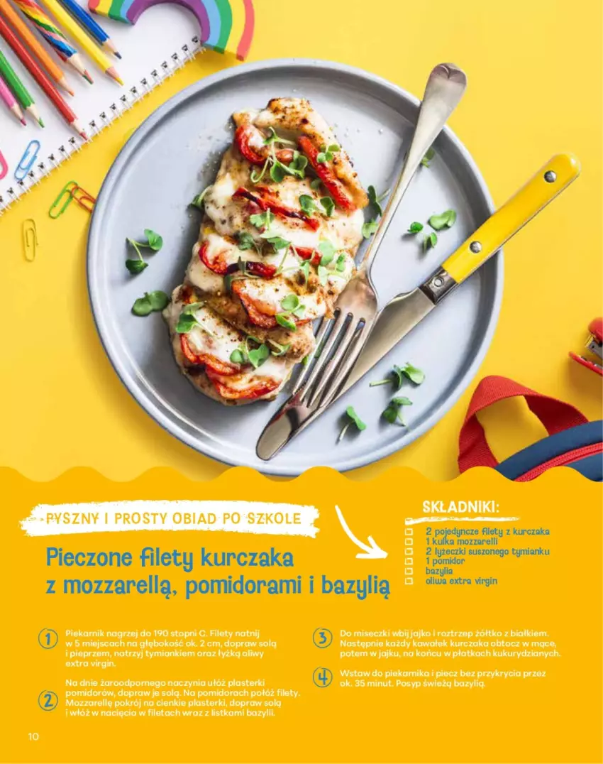 Gazetka promocyjna Delikatesy Centrum - Katalog LADA DC35-DC36-DC37 - ważna 28.08 do 10.09.2025 - strona 10 - produkty: Bazyl, Bazylia, Gin, Kurczak, Mozzarella, Oliwa, Piec