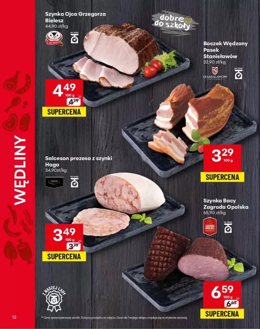 Gazetka promocyjna Delikatesy Centrum - Katalog LADA DC35-DC36-DC37 - ważna 28.08 do 10.09.2025 - strona 12 - produkty: Boczek, Fotel, Pasek, Salceson, Szynka