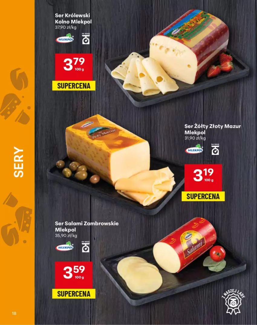 Gazetka promocyjna Delikatesy Centrum - Katalog LADA DC35-DC36-DC37 - ważna 28.08 do 10.09.2025 - strona 18 - produkty: Królewski, Salami, Ser, Ser salami, Złoty Mazur