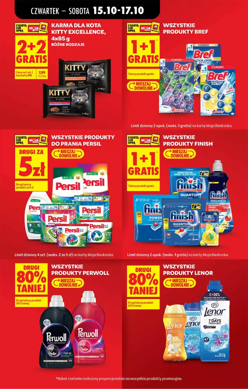 Gazetka promocyjna Biedronka - Od Czwartku - ważna 15.10 do 21.10.2026 - strona 11 - produkty: Bref, Finish, Gra, Lenor, Persil, Perwoll