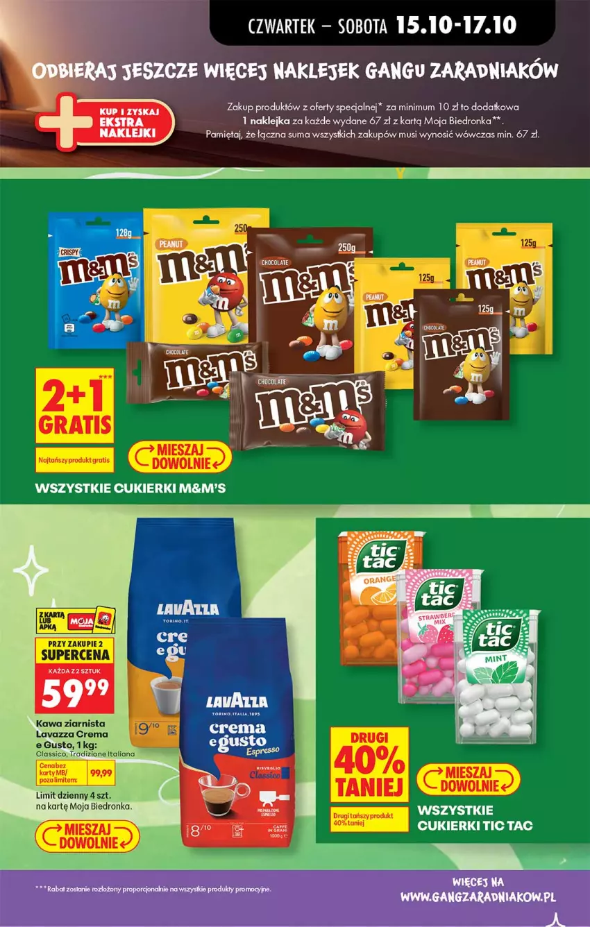 Gazetka promocyjna Biedronka - Od Czwartku - ważna 15.10 do 21.10.2026 - strona 13 - produkty: Cukier, Cukierki, Gra, Kawa, Kawa ziarnista, Klej, Lavazza, Mięta, Mus, Por