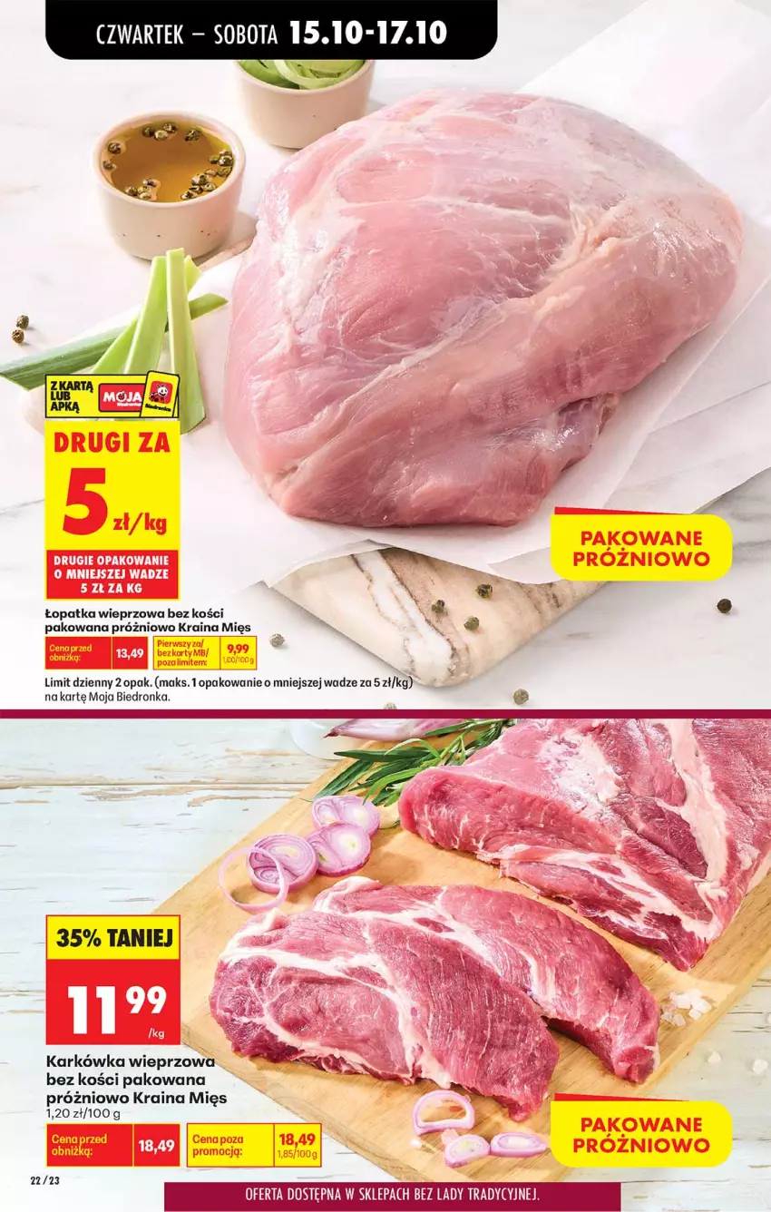 Gazetka promocyjna Biedronka - Od Czwartku - ważna 15.10 do 21.10.2026 - strona 22 - produkty: EPEE, Karkówka wieprzowa