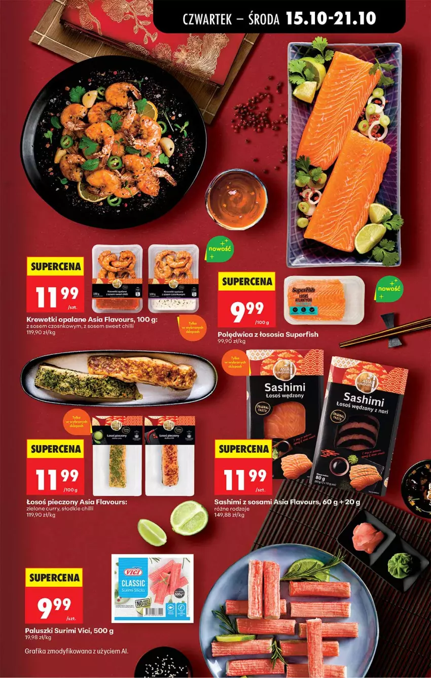 Gazetka promocyjna Biedronka - Od Czwartku - ważna 15.10 do 21.10.2026 - strona 29 - produkty: Fa, Gra, Grafika, Krewetki, Piec, Polędwica, Sos, Surimi