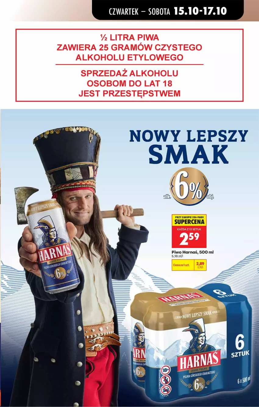 Gazetka promocyjna Biedronka - Od Czwartku - ważna 15.10 do 21.10.2026 - strona 47 - produkty: Harnaś, Piwo