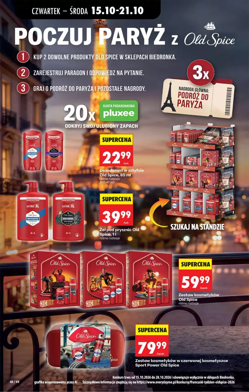 Gazetka promocyjna Biedronka - Od Czwartku - ważna 15.10 do 21.10.2026 - strona 48 - produkty: Gra, Grafika, Old Spice, Por, Ryż, Sport