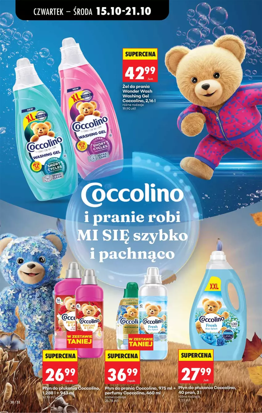 Gazetka promocyjna Biedronka - Od Czwartku - ważna 15.10 do 21.10.2026 - strona 50 - produkty: Coccolino, Perfum, Płyn do płukania, Płyn do prania