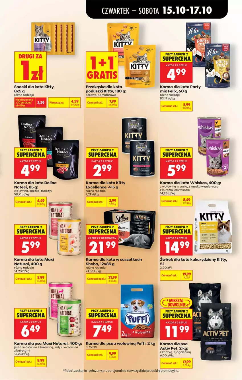 Gazetka promocyjna Biedronka - Od Czwartku - ważna 15.10 do 21.10.2026 - strona 53 - produkty: Felix, Gala, Kaczka, Kurczak, LG, Por, Puf, Ser, Sheba, Sos, Tuńczyk, Whiskas, Wołowina