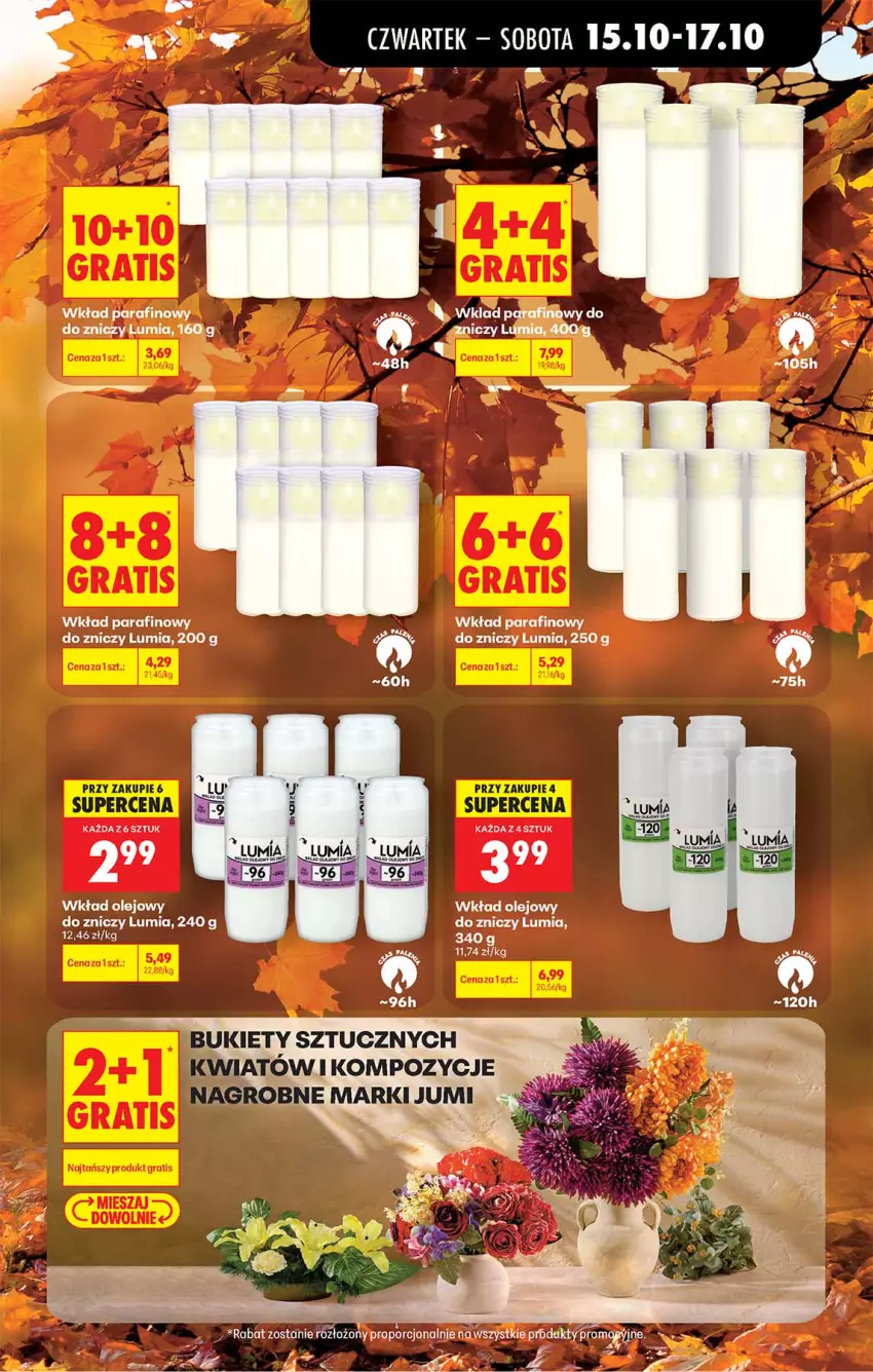 Gazetka promocyjna Biedronka - Od Czwartku - ważna 15.10 do 21.10.2026 - strona 55 - produkty: Bukiet, Olej, Por, Wkład olejowy, Znicz