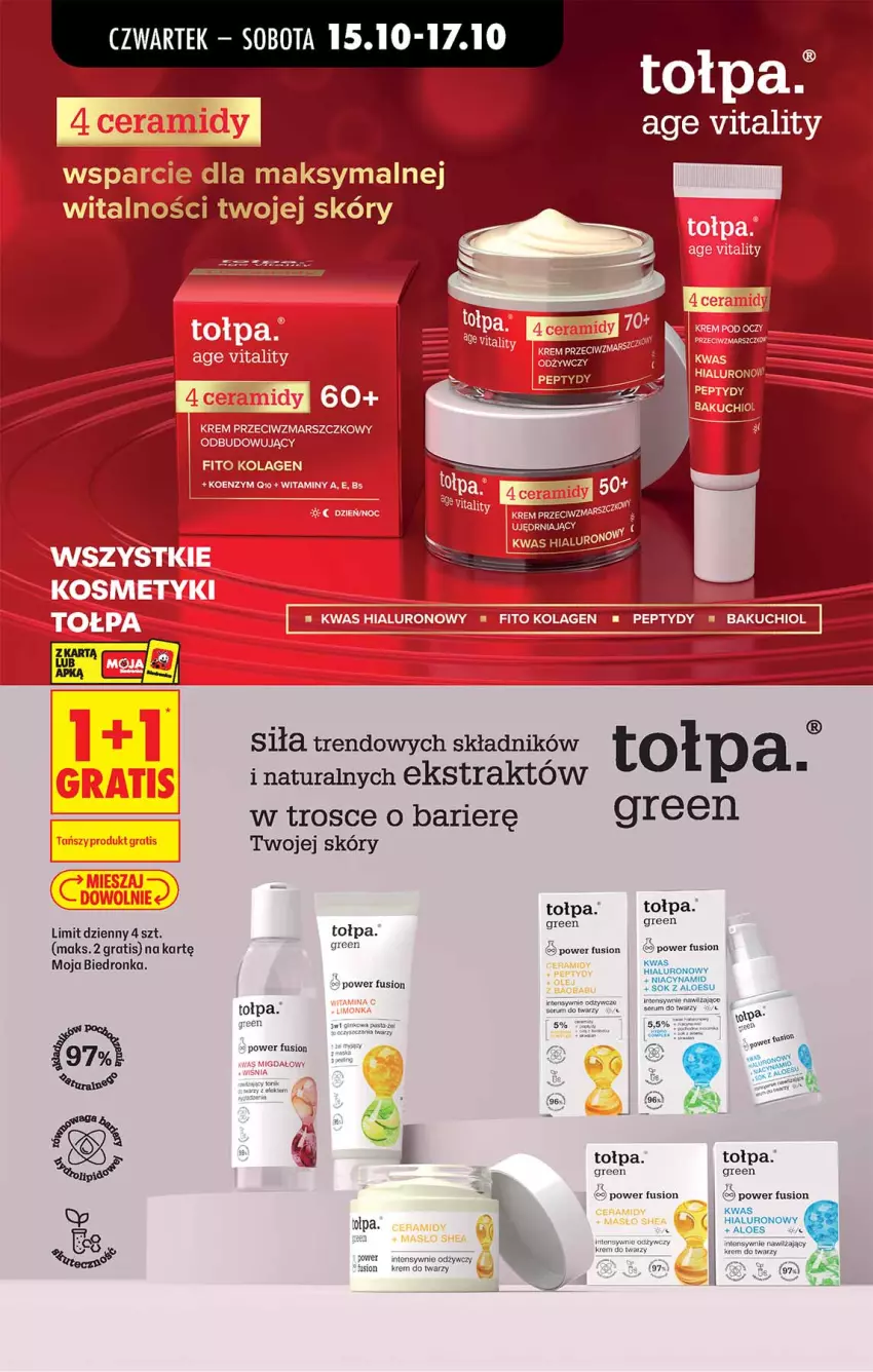 Gazetka promocyjna Biedronka - Od Czwartku - ważna 15.10 do 21.10.2026 - strona 77 - produkty: Fusion, Gra, Kolagen, Krem do twarzy, Merci, Rum, Sok, Tołpa