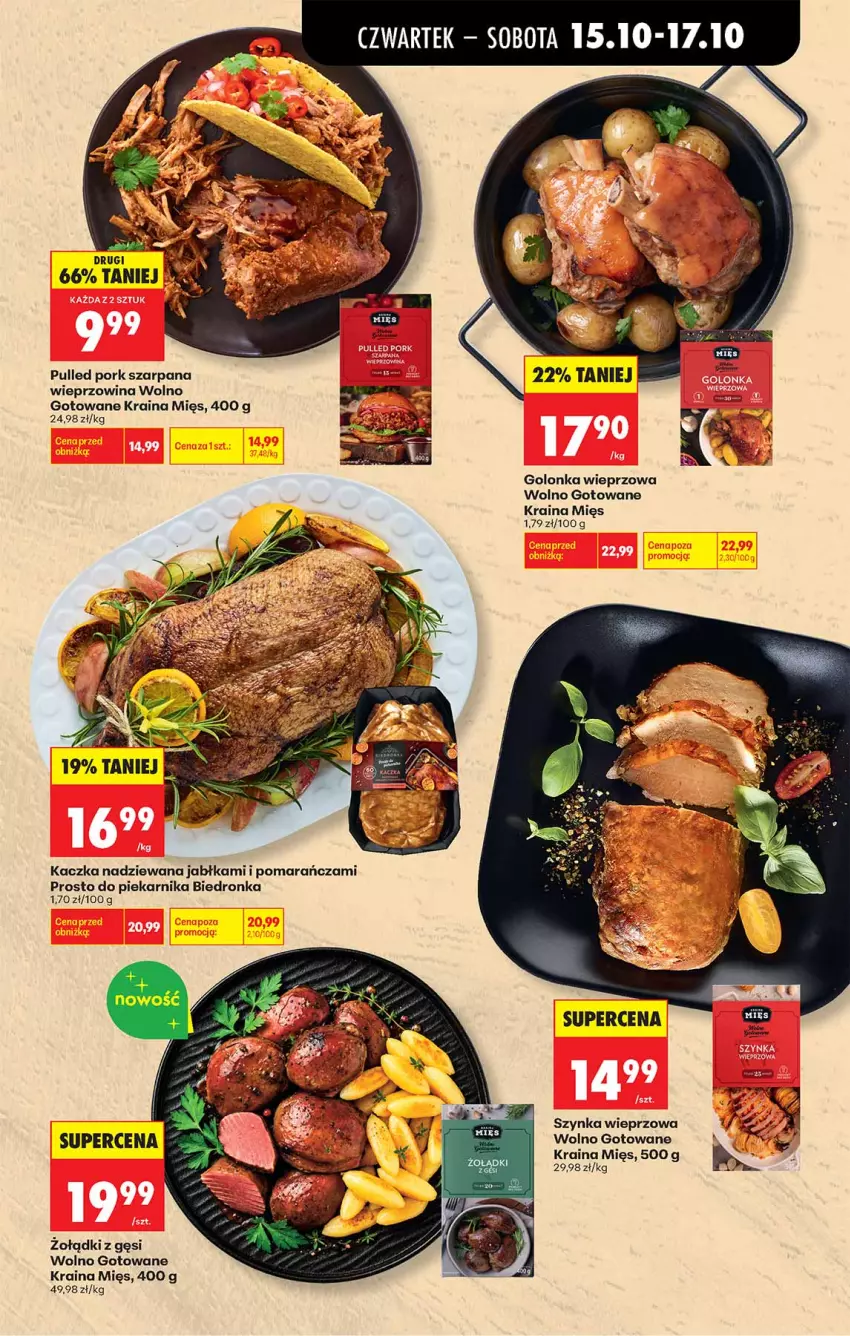 Gazetka promocyjna Biedronka - Od Czwartku - ważna 15.10 do 21.10.2026 - strona 78 - produkty: Golonka wieprzowa, Jabłka, Kaczka, Piekarnik, Por, Szynka, Szynka wieprzowa, Wieprzowina