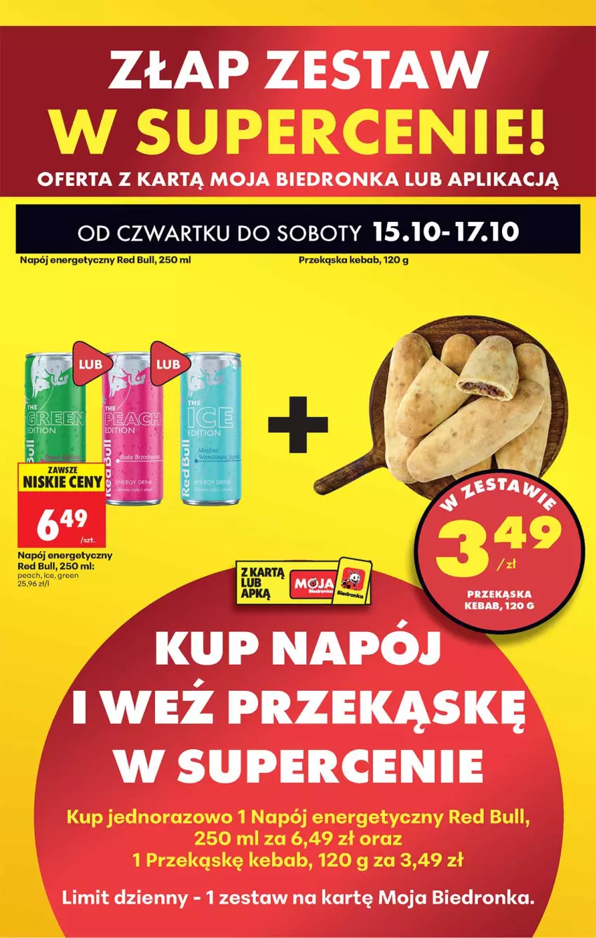 Gazetka promocyjna Biedronka - Od Czwartku - ważna 15.10 do 21.10.2026 - strona 80 - produkty: Kebab, Napój, Napój energetyczny, Red Bull