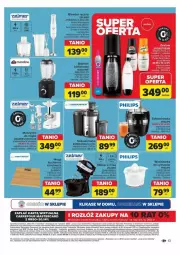 Gazetka promocyjna Carrefour - Gazetka - ważna od 07.09 do 07.09.2024 - strona 5 - produkty: Mikser z misą, Top, Sok, Ser, Por, Noż, Gra, Philips, Blender ręczny, Blender, Kosz, Mikser, Tran, Szynka, Wyciskarka, Syrop, Szatkownica, Maszynka, Zelmer, Waga, Fa