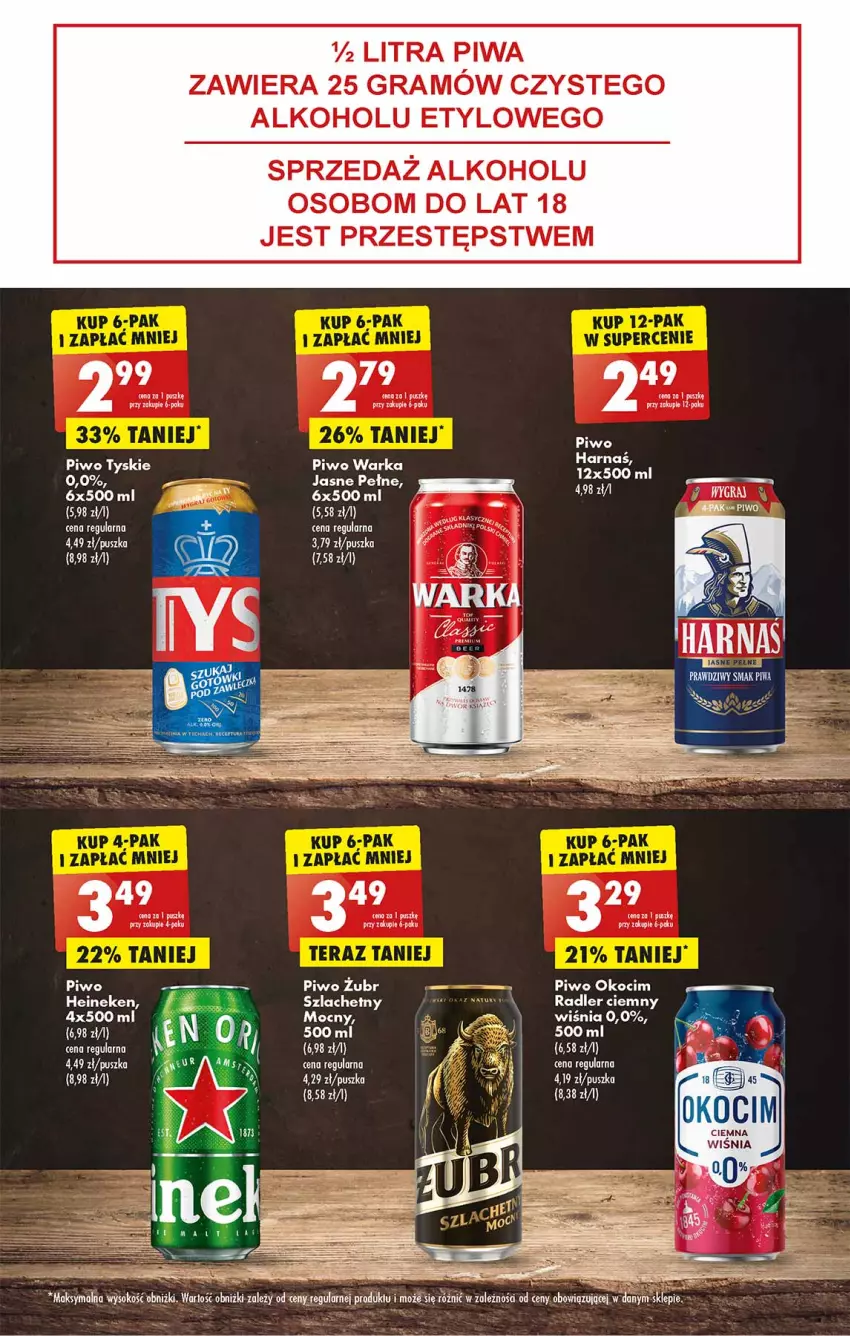 Gazetka promocyjna Biedronka - Od poniedzialku - ważna 31.07 do 05.08.2023 - strona 43 - produkty: Gra, Heineken, Leon, Piwa, Piwo, Radler, Ser, Tyskie, Warka