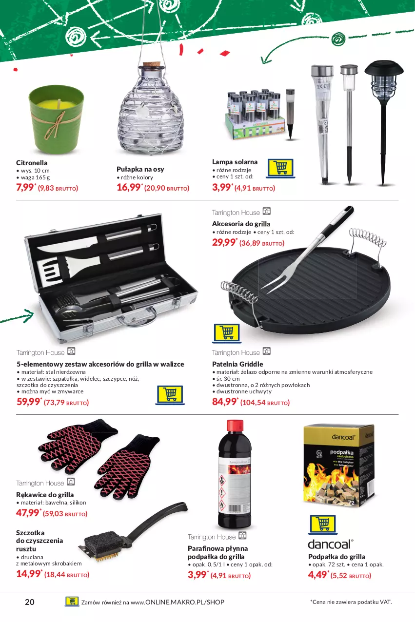 Gazetka promocyjna Makro - [Oferta specjalna] Wszystko na grill - ważna 15.06 do 28.06.2021 - strona 20 - produkty: GRID, Grill, Lampa, Patelnia, Por, Rękawice, Szczotka, Szczypce, Szpatułka, Uchwyty, Waga, Wełna, Widelec