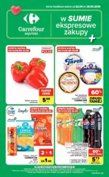 Gazetka promocyjna Carrefour - Gazetka Express w SUMIE ekspresowe zakupy - Gazetka - ważna od 28.09 do 28.09.2026 - strona 1 - produkty: Ser, Rum, 7up, Papryka, Chipsy, Chrupki, Pepsi, Camembert, Napój gazowany, Ser pleśniowy, Astor, Napój, Fa