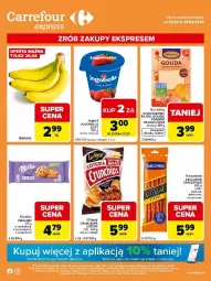 Gazetka promocyjna Carrefour - Gazetka Express - Gazetka - ważna od 27.04 do 27.04.2026 - strona 1 - produkty: Banany, Ciastka, Ser, Zott, Bell, Jogurt, Chipsy, Cars, Tarczyński, Edam, Lorenz, Bella, Gouda, Jogobella