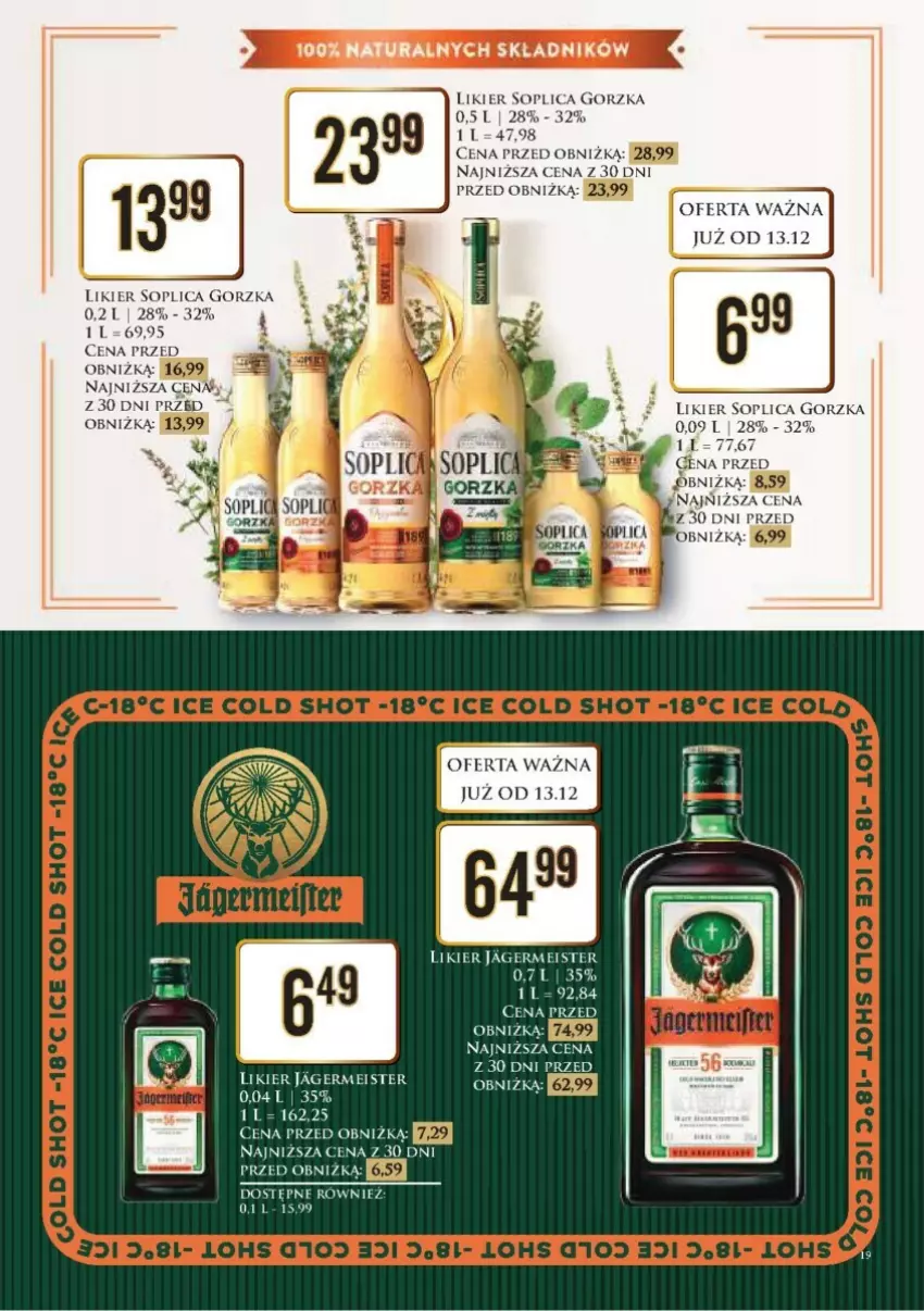 Gazetka promocyjna Dino - ważna 16.12 do 24.12.2024 - strona 11 - produkty: Jagermeister, Likier, Soplica