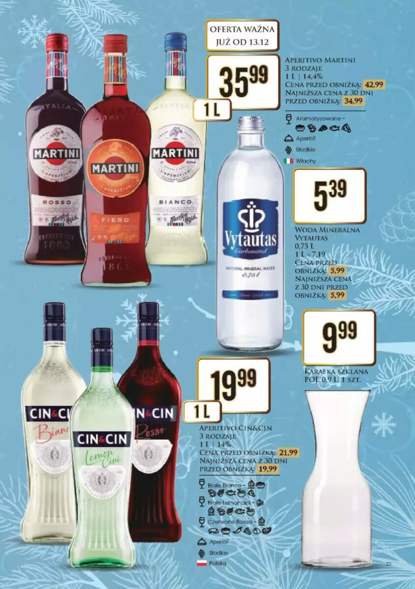 Gazetka promocyjna Dino - ważna 16.12 do 24.12.2024 - strona 16 - produkty: Karafka, LANA, Martini, Woda, Woda mineralna