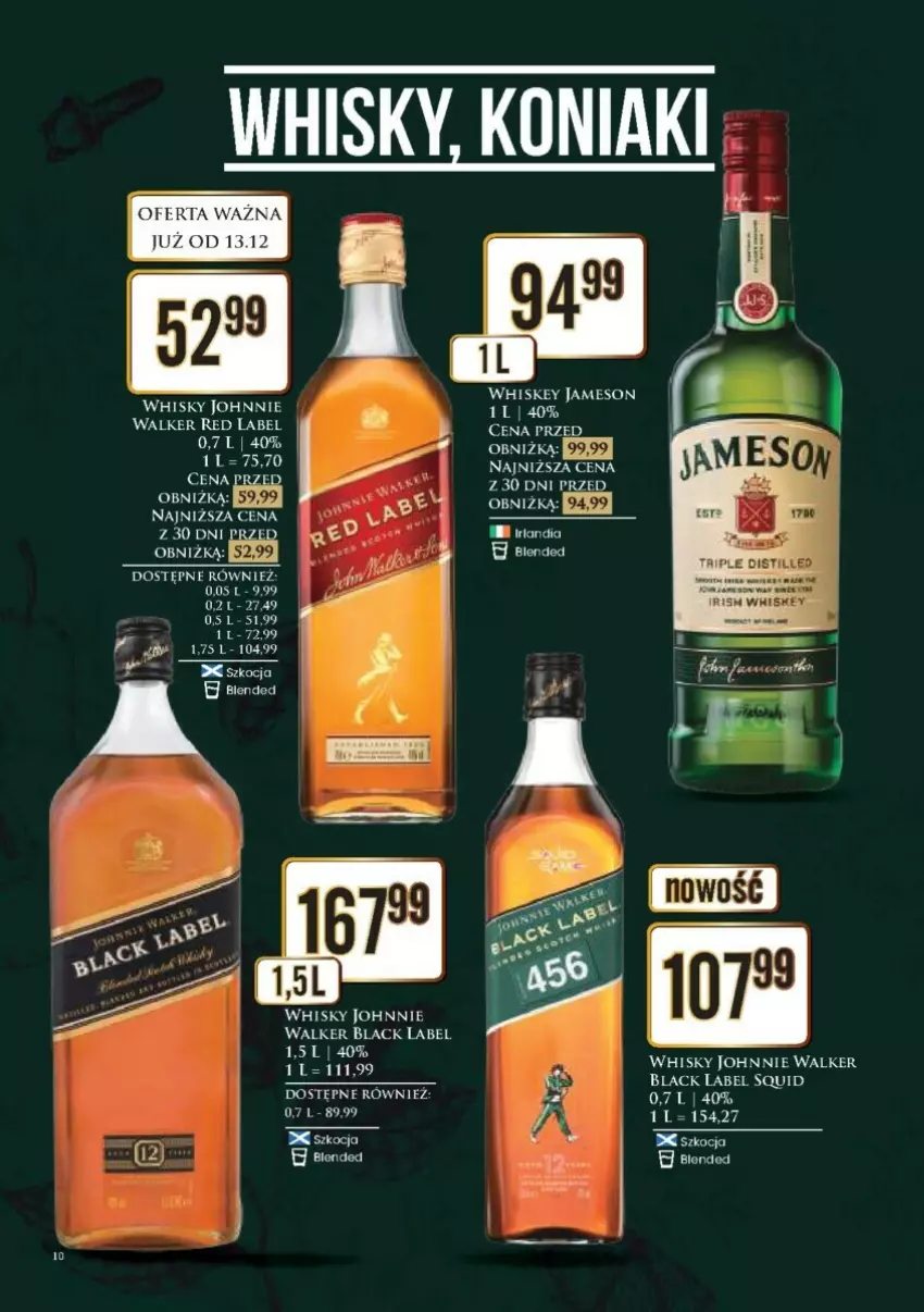 Gazetka promocyjna Dino - ważna 16.12 do 24.12.2024 - strona 2 - produkty: Fa, Jameson, Johnnie Walker, Koc, Lack, Whiskey, Whisky