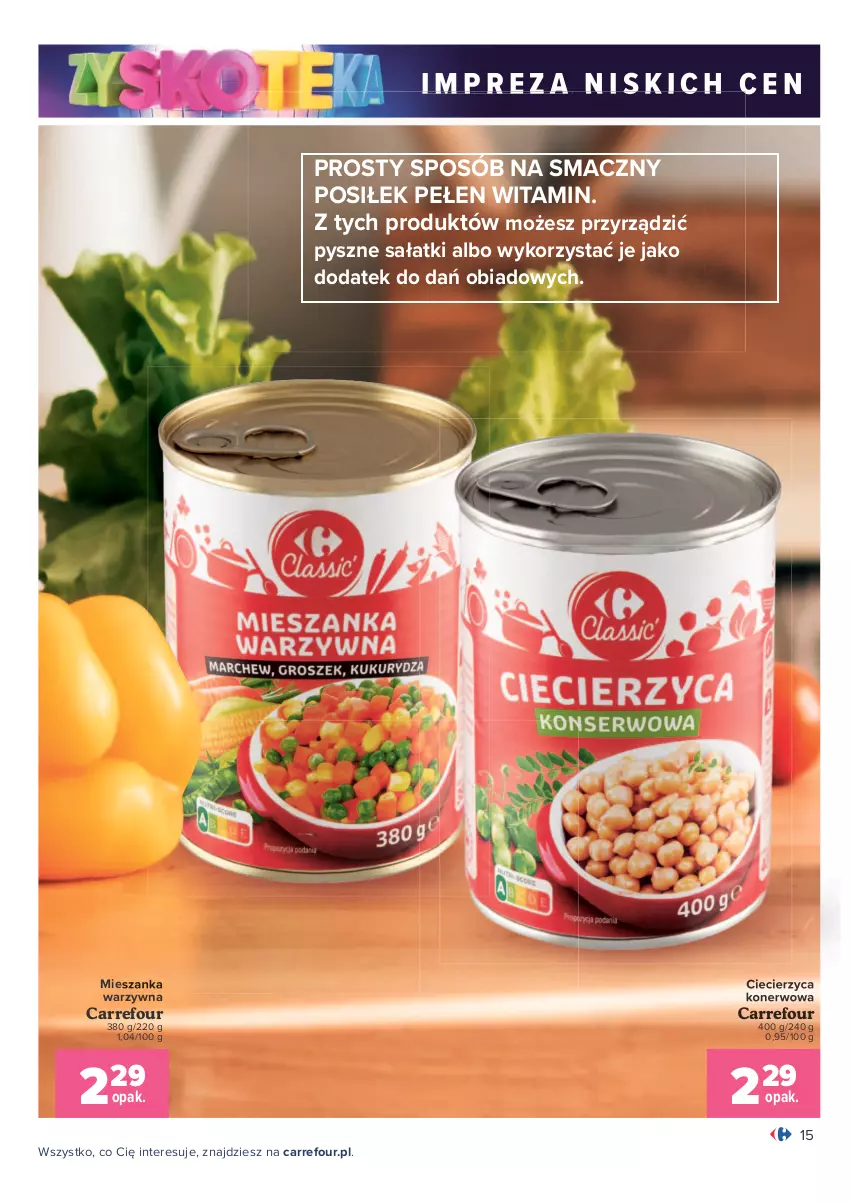 Gazetka promocyjna Carrefour - Gazetka Carrefour Zyskoteka - ważna 26.10 do 07.11.2021 - strona 15 - produkty: Mieszanka warzyw, Sałat