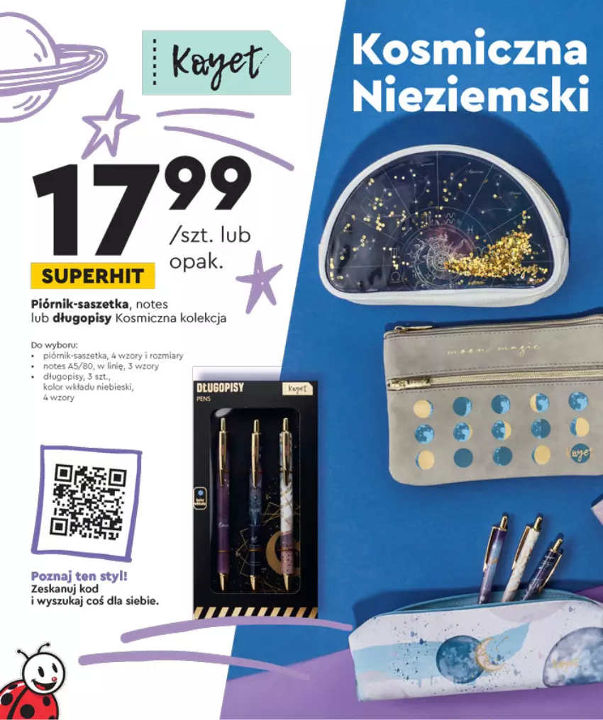 Gazetka promocyjna Biedronka - Szkoła - ważna 02.08 do 01.09.2021 - strona 46 - produkty: Długopis, Piórnik