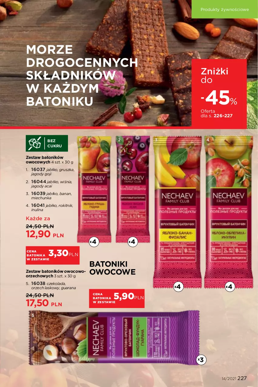 Gazetka promocyjna Faberlic - Gazetka - ważna 27.09 do 10.10.2021 - strona 227 - produkty: Baton, Czekolada, Jagody, Jagody goji, Tonik