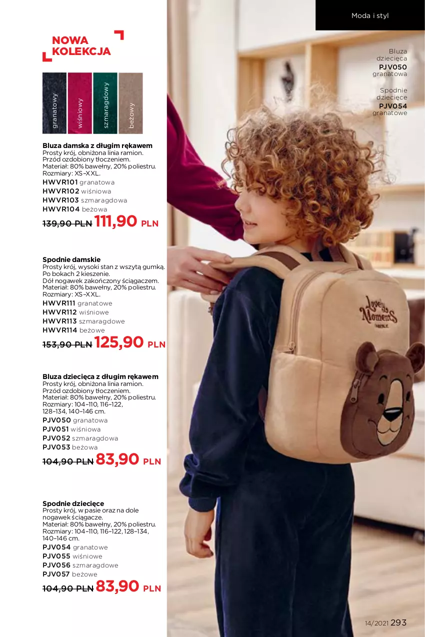 Gazetka promocyjna Faberlic - Gazetka - ważna 27.09 do 10.10.2021 - strona 293 - produkty: Bluza, Dzieci, Gra, Granat, Moda, Sok, Spodnie