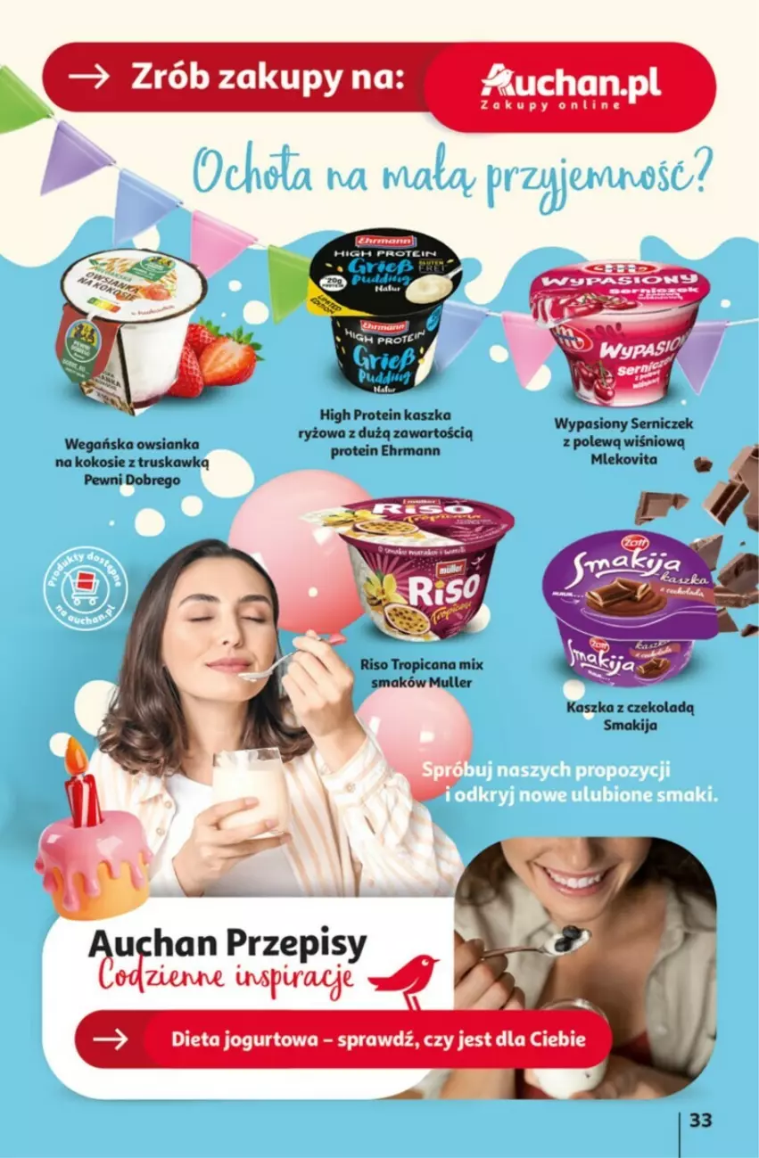 Gazetka promocyjna Auchan - ważna 09.05 do 15.05.2024 - strona 27 - produkty: Kokos, Mleko, Mlekovita, Owsianka, Ryż, Smakija