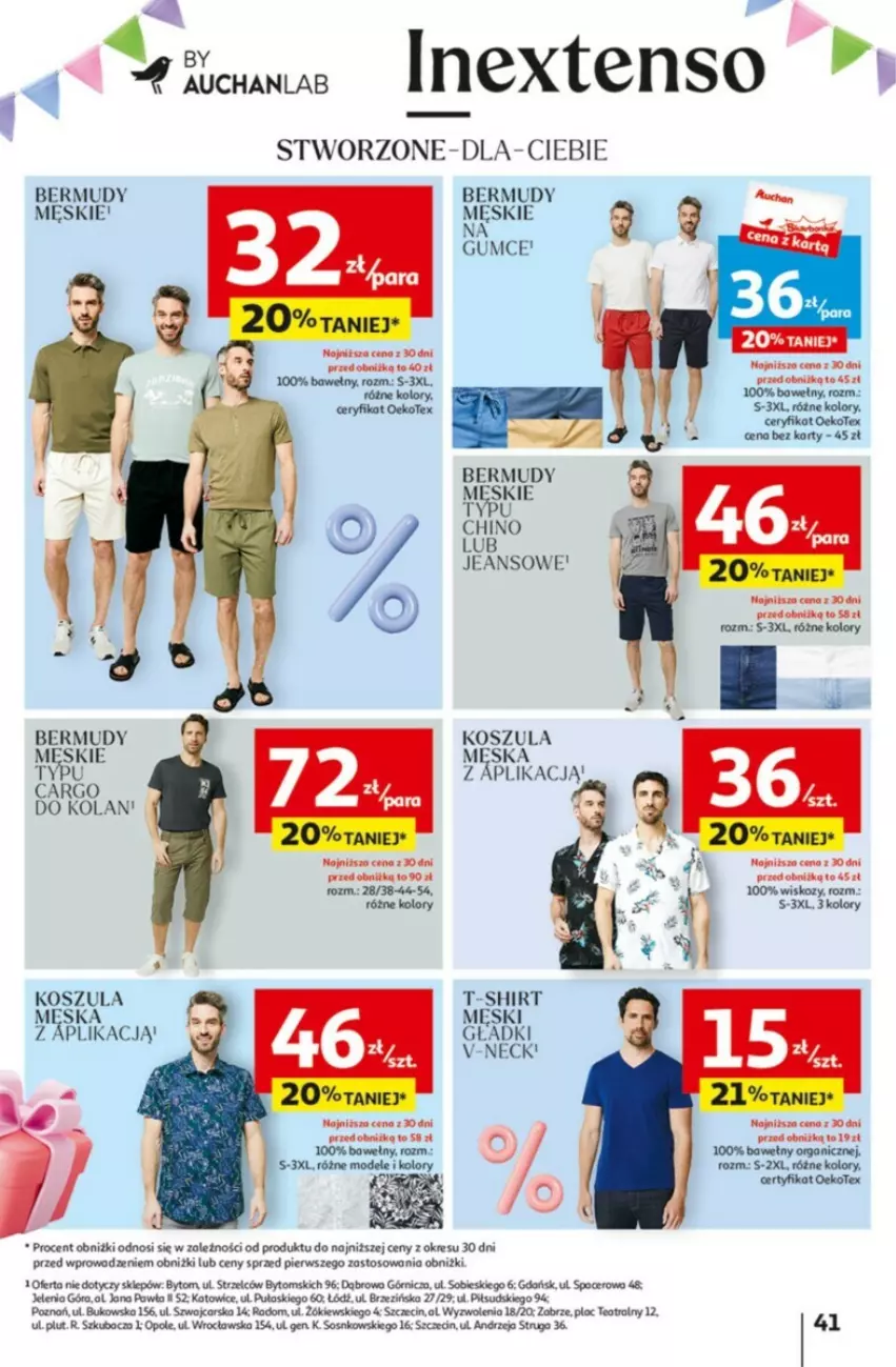 Gazetka promocyjna Auchan - ważna 09.05 do 15.05.2024 - strona 36 - produkty: Bermudy, Cars, Kosz, Koszula, Sos