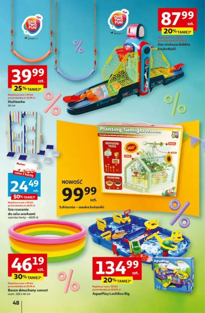 Gazetka promocyjna Auchan - ważna 09.05 do 15.05.2024 - strona 43 - produkty: Gra, Huśtawka, Mop, Orka