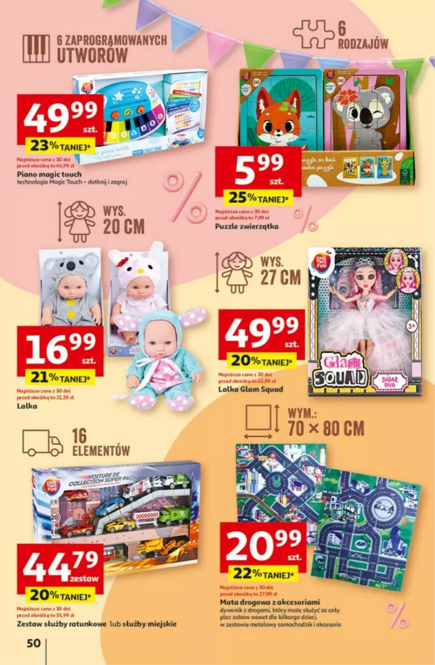 Gazetka promocyjna Auchan - ważna 09.05 do 15.05.2024 - strona 46 - produkty: Amica, Chodzik, Dywan, Dywanik, Dzieci, Fa, Gra, Lalka, Squad