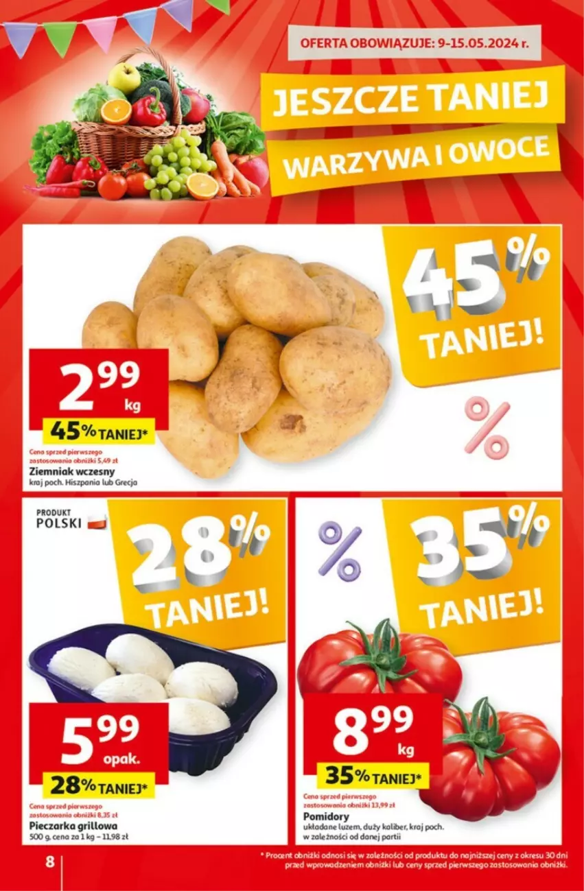 Gazetka promocyjna Auchan - ważna 09.05 do 15.05.2024 - strona 49 - produkty: Grill, Piec, Pieczarka, Pomidory