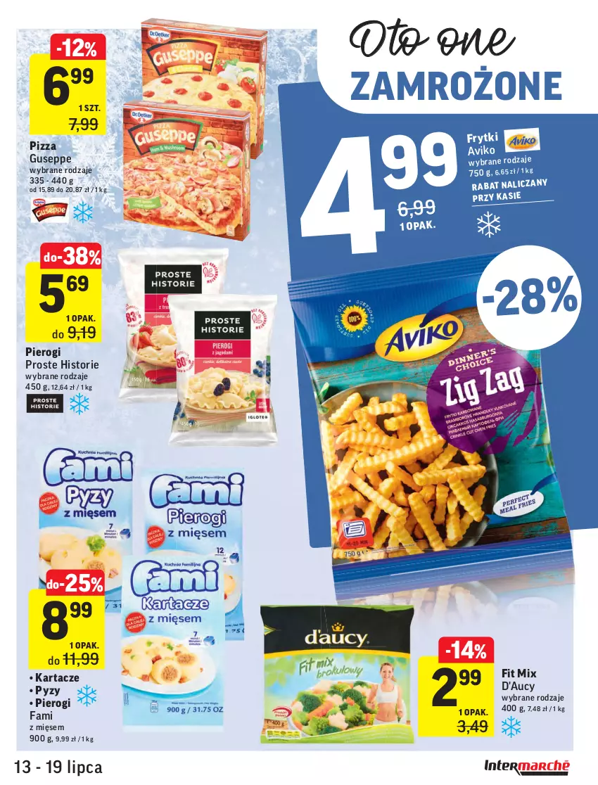 Gazetka promocyjna Intermarche - ważna 13.07 do 19.07.2021 - strona 19 - produkty: Fa, Pierogi, Pizza