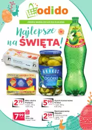 Gazetka promocyjna Odido - Najlepsze na ŚWIĘTA! - Gazetka - ważna od 21.04 do 21.04.2022 - strona 1 - produkty: Krakus, Ser, Ogórki konserwowe, Jaja, Napój gazowany, Napój