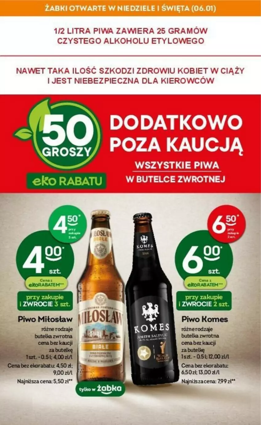 Gazetka promocyjna Żabka - ważna 03.01 do 16.01.2024 - strona 52 - produkty: Piec, Piwo