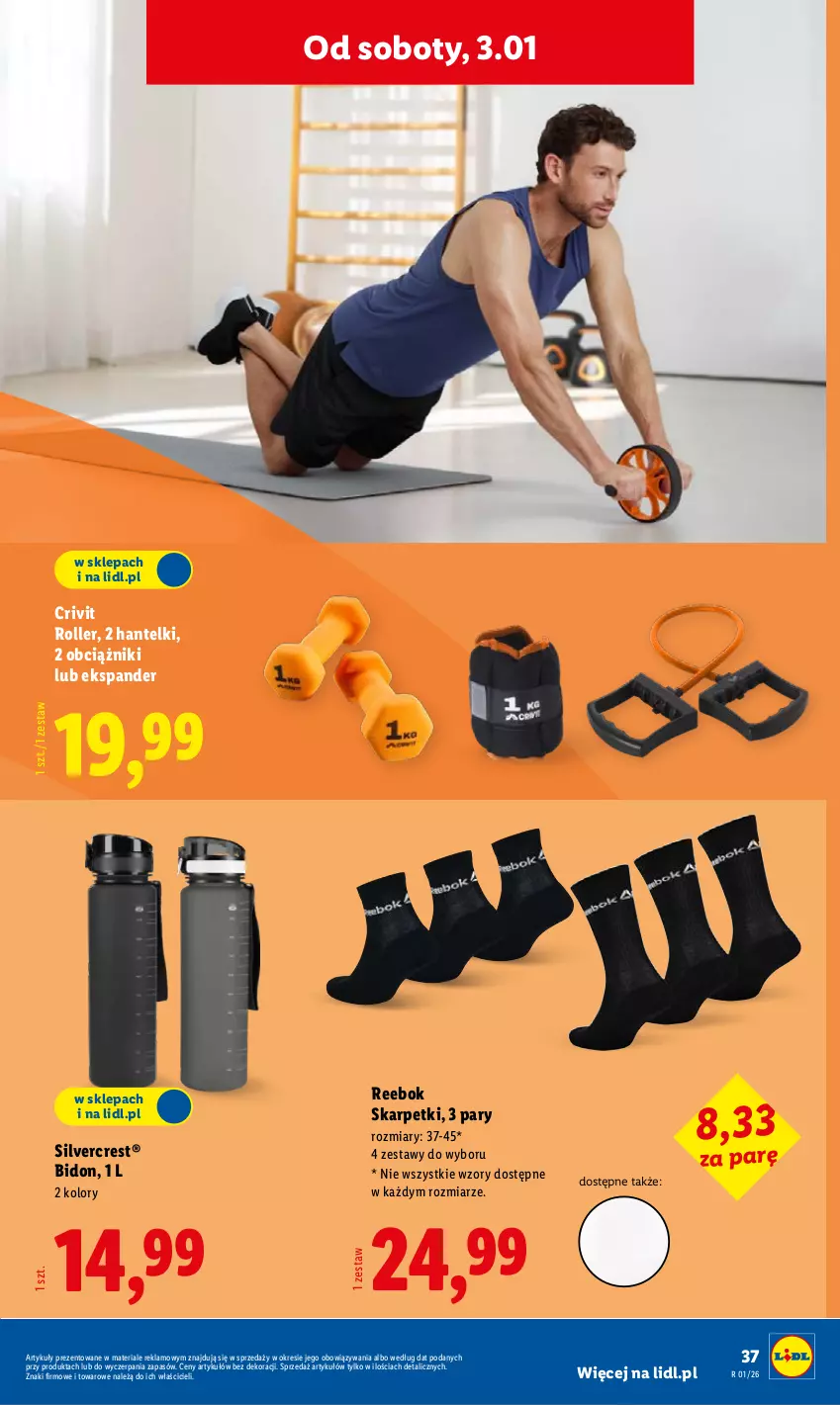 Gazetka promocyjna Lidl - GAZETKA - ważna 29.12.2025 do 03.01.2026 - strona 43 - produkty: Ekspander, Karp, Roller, Silvercrest, Skarpetki