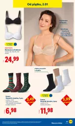 Gazetka promocyjna Lidl - GAZETKA - Gazetka - ważna od 03.01 do 03.01.2026 - strona 25 - produkty: Biustonosz, Karp, Skarpetki