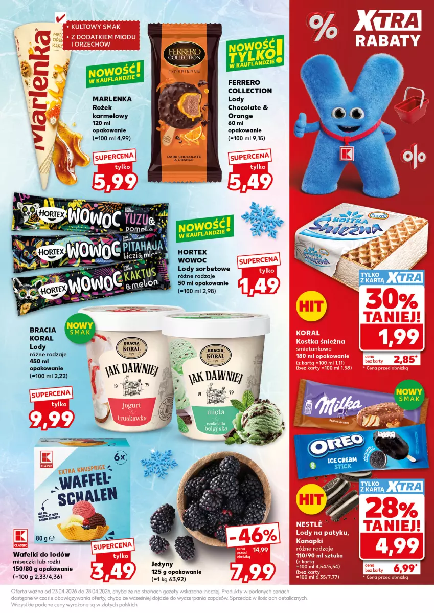 Gazetka promocyjna Kaufland - Mocny Start - ważna 27.04 do 28.04.2026 - strona 11 - produkty: Fa, Ferrero, Hortex, Jeżyny, LG, Lody